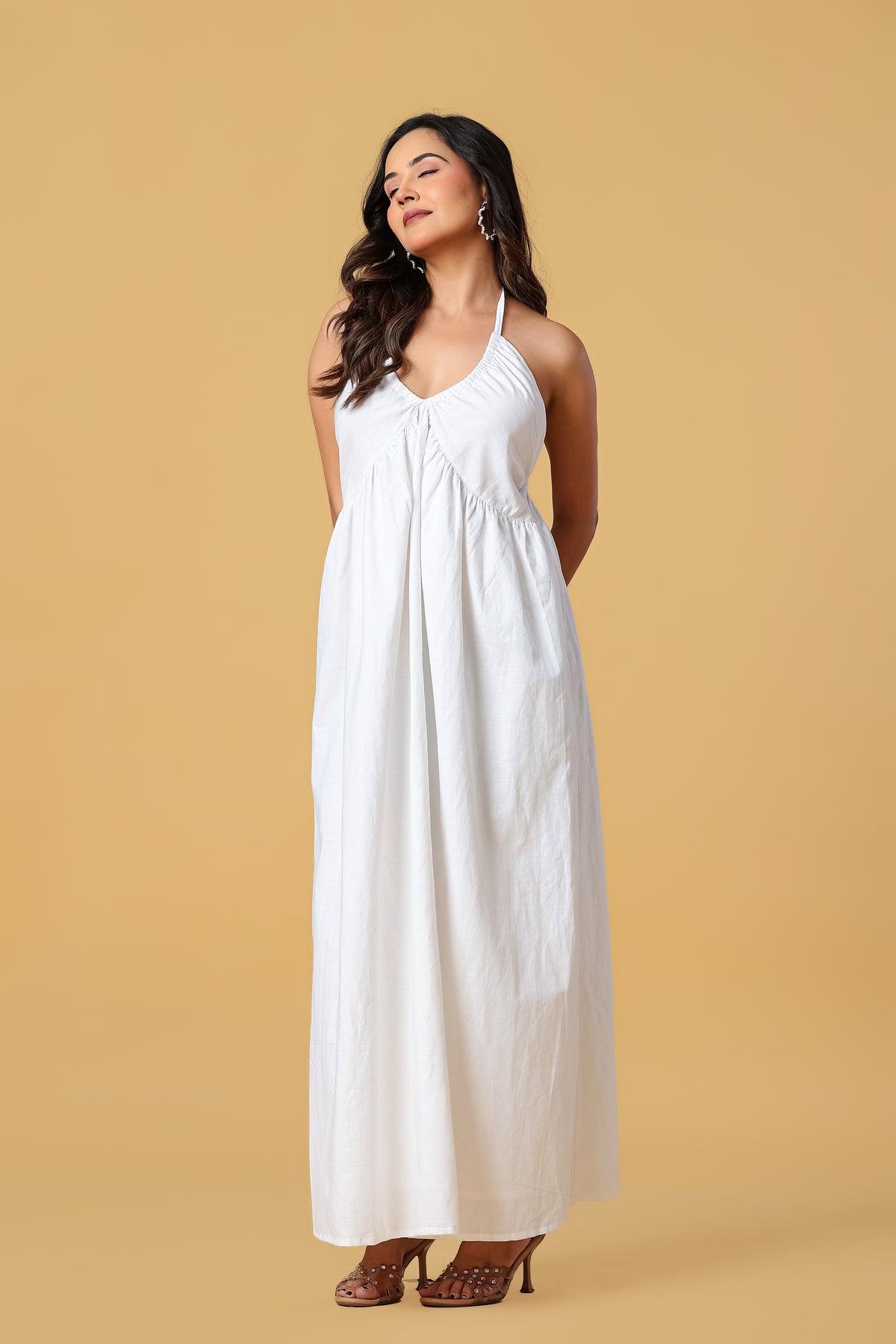 The Amara Halter Maxi Dress