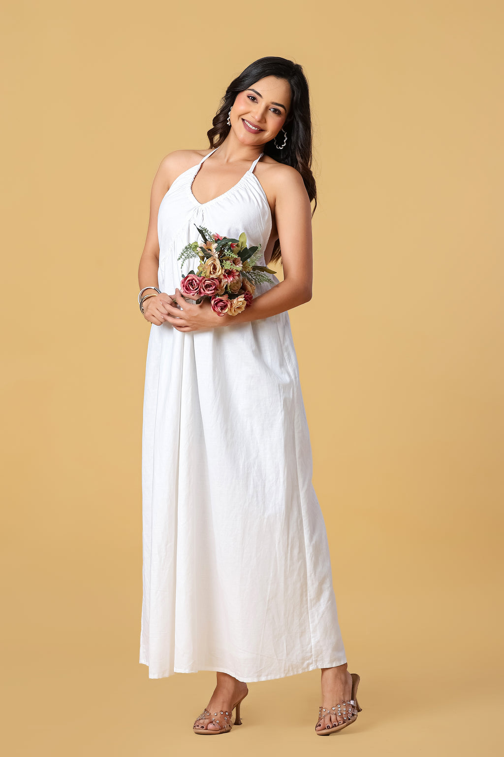 The Amara Halter Maxi Dress