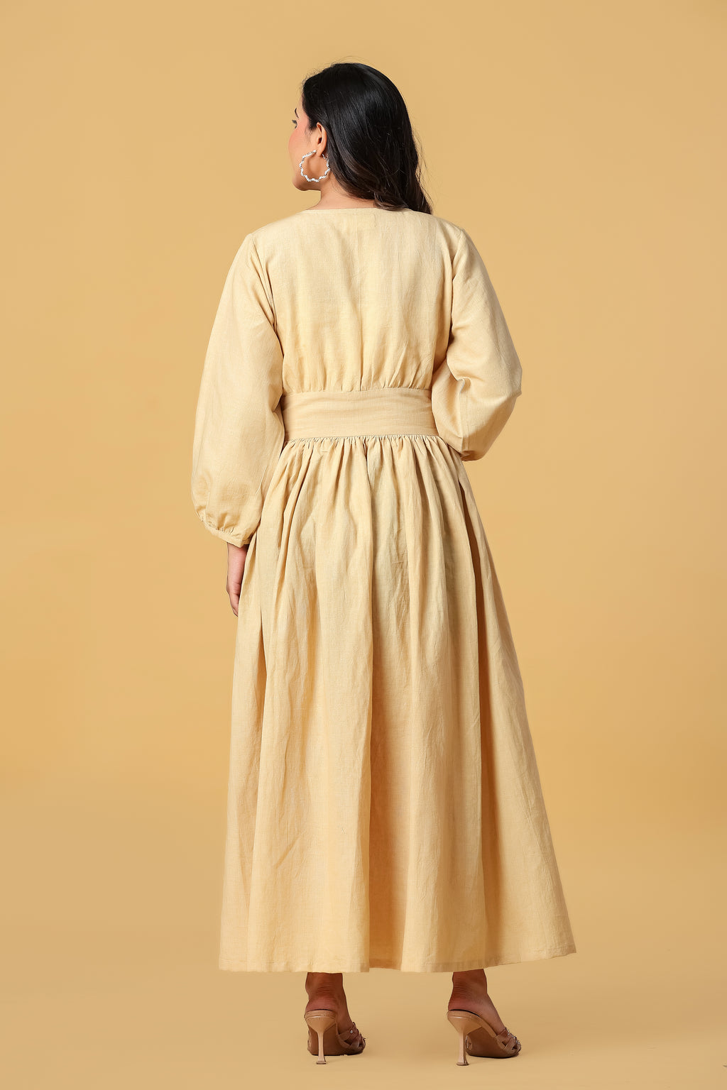 The Anaya Button-Front Maxi Dress