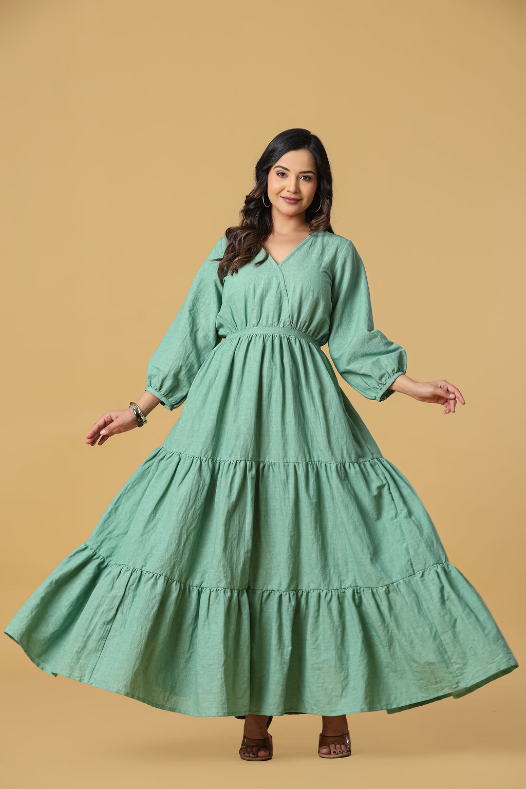 The Aria Tiered Maxi Dress