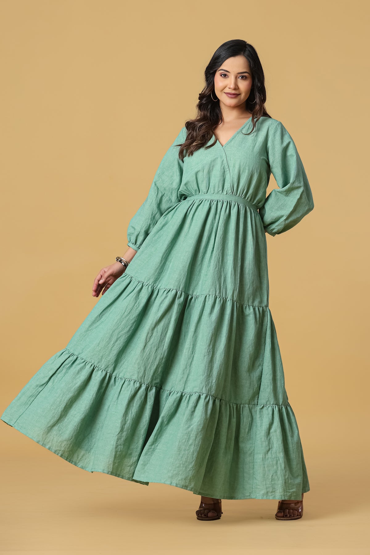 The Aria Tiered Maxi Dress