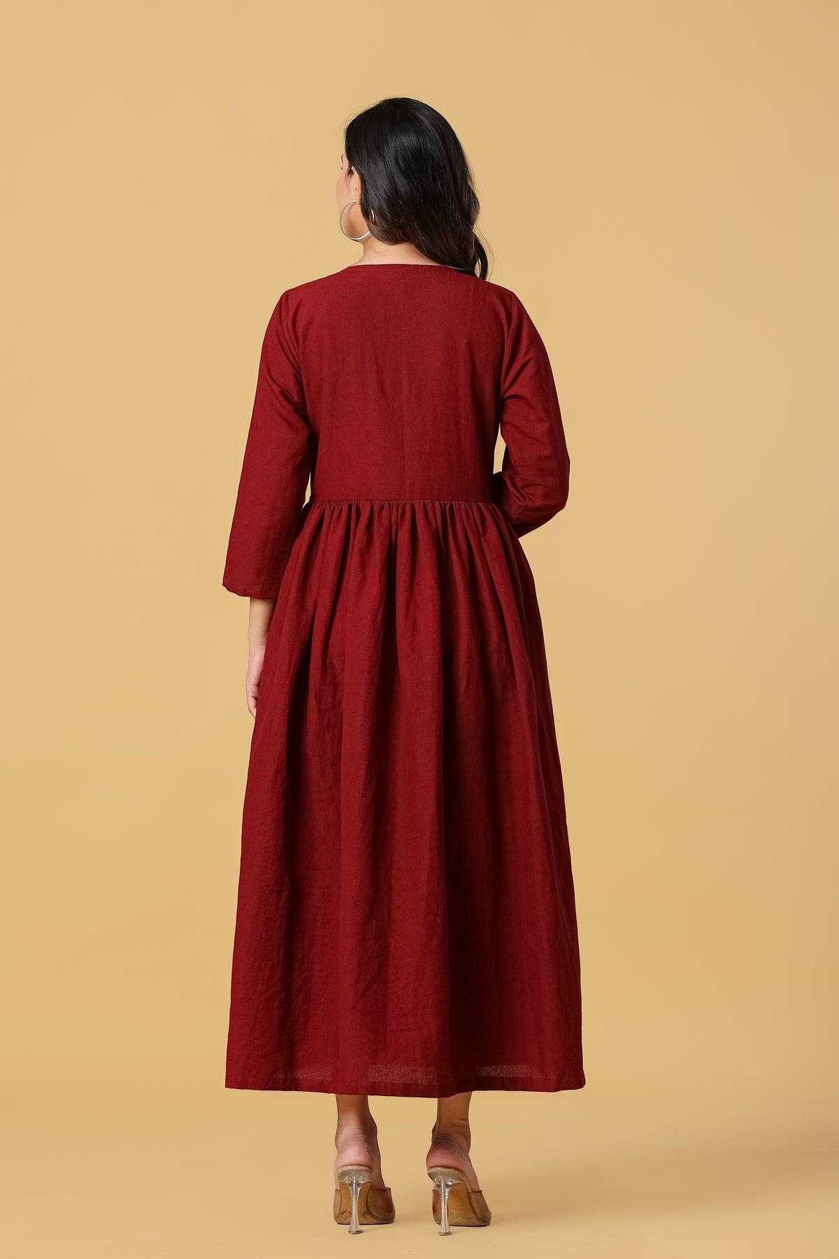 The Aira Pintuck Midi Dress