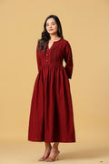 The Aira Pintuck Midi Dress